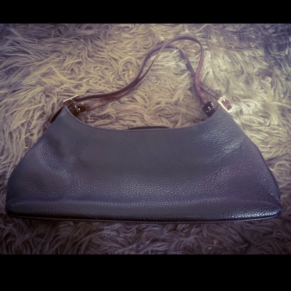 Vintage Brighton Authentic Bag Pebbled & Moc Croc Shoulder Bag - Picture 3 of 16